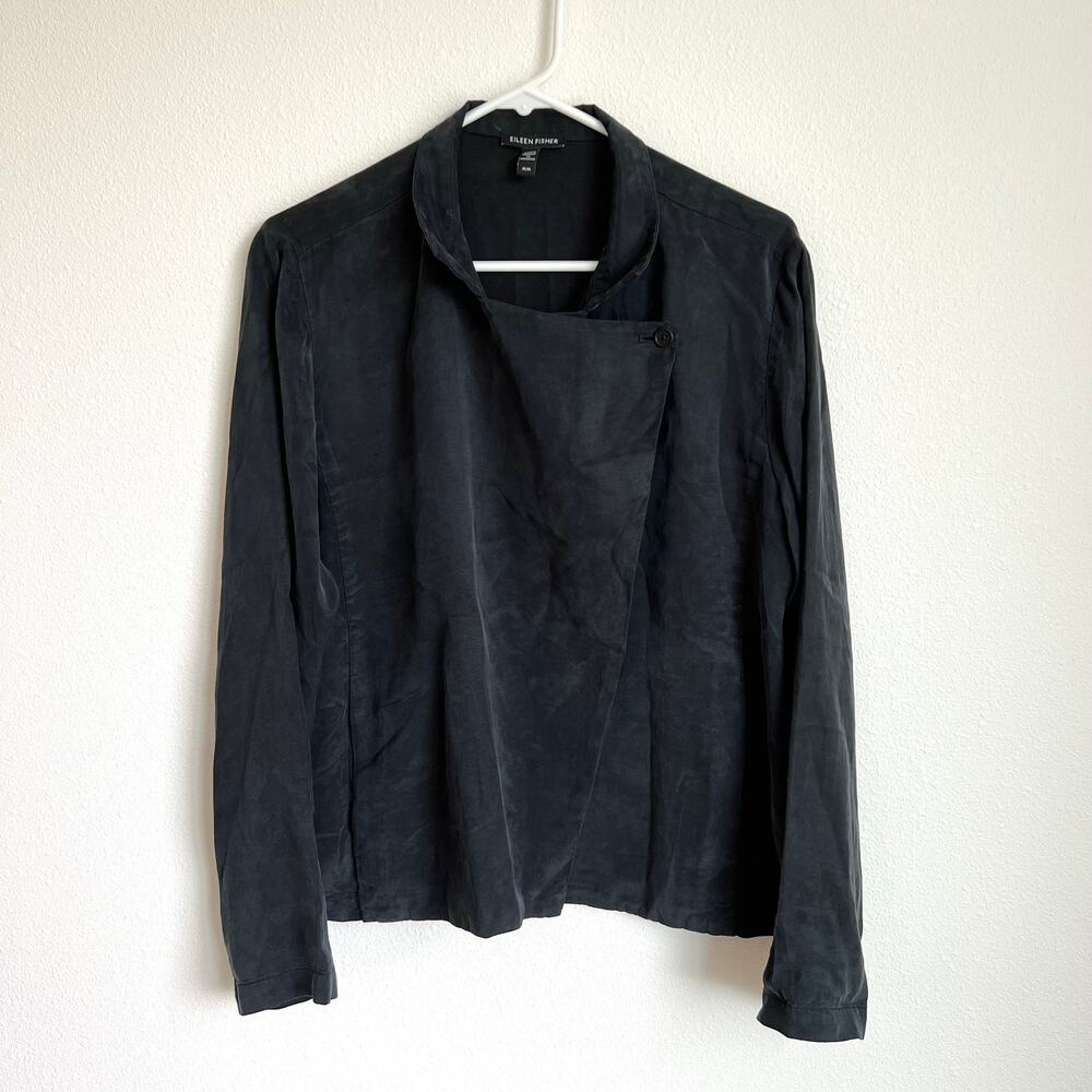 Eileen Fisher Black Lightweight Jacket Women's Size Medium